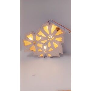 NWT Make Market DIY‎ Wood Plywood Decor Floral Easter Lights Up